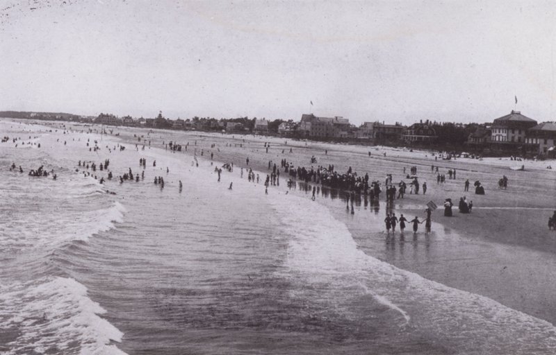 缅因州奥德奥查德海滩Old Orchard Beach (b/w photo) 作者 美国摄影师（后）