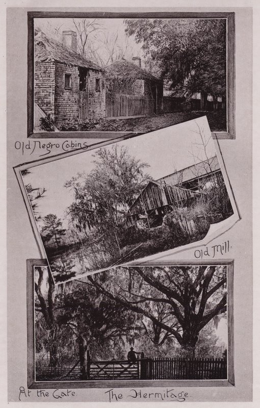 老奴隶小屋；老磨坊；在门口；隐居地（黑白照片）。 作者 美国摄影师（后）