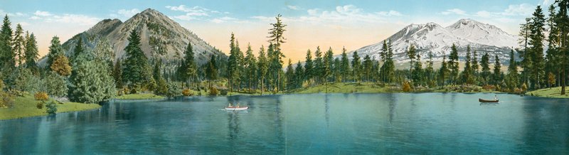 Panorama of Mount Shasta and Black Butte (photo) 作者 美国摄影师（后）