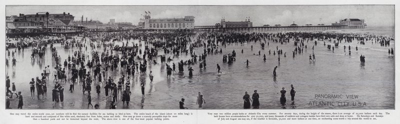 Panoramic View, Atlantic City, USA (b/w photo) 作者 美国摄影师（后）