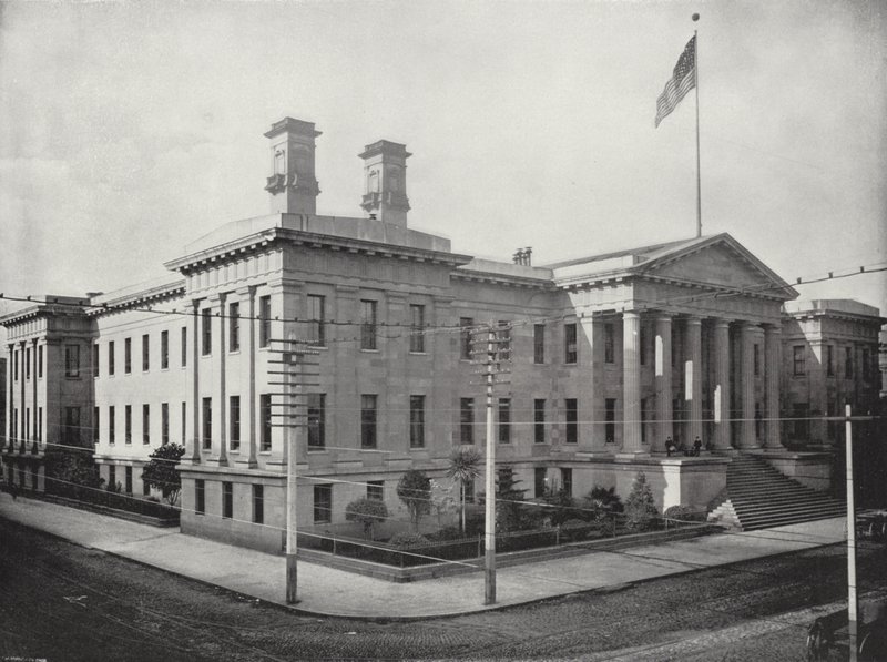 The United States Branch Mint at San Francisco (b/w photo) 作者 美国摄影师（后）