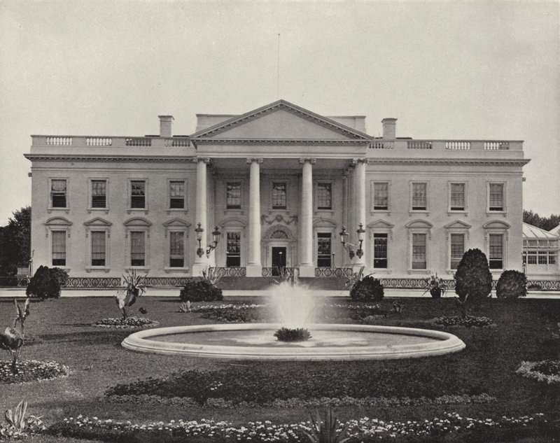 The White House, Washington City (b/w photo) 作者 美国摄影师（后）