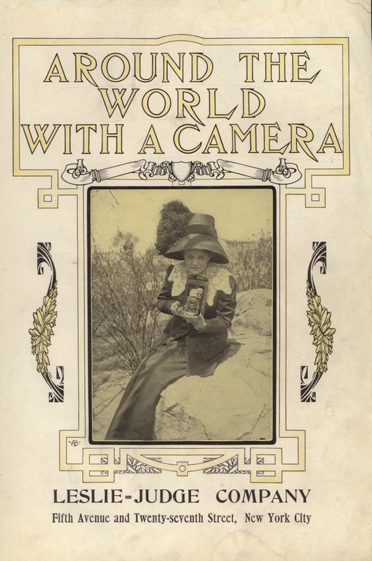 Title-page illustration for Around the World with a Camera (b/w photo) 作者 美国摄影师（后）