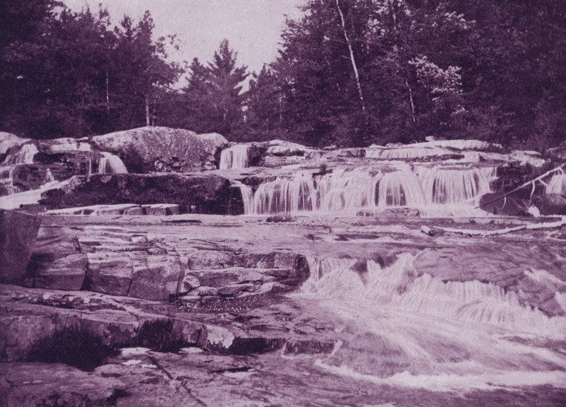Upper Jackson Falls, Wild-Cat River, New Hampshire (b/w photo) 作者 美国摄影师（后）