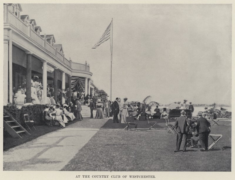 At the Country Club of Westchester (b/w photo) 作者 美国摄影师