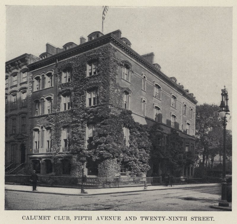 Calumet Club, Fifth Avenue and Twenty-Ninth Street (b/w photo) 作者 美国摄影师