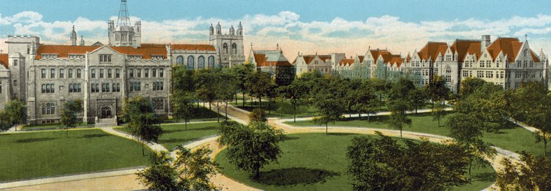 芝加哥大学校园（彩色照片） 作者 美国摄影师