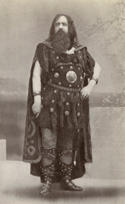Edouard de Reszke，在 "Gotterdammerung "中饰演哈根（黑白照片） 作者 美国摄影师