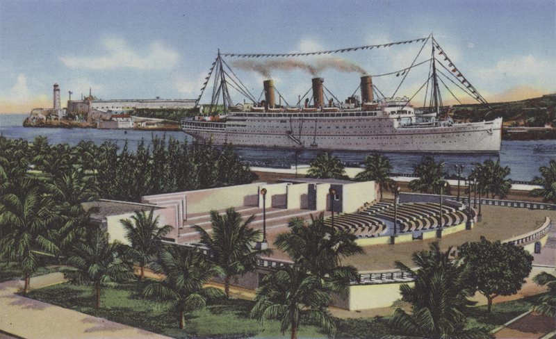 Entrada al Puerto，Anfiteatro，港口入口，圆形剧场（彩色照片） 作者 美国摄影师