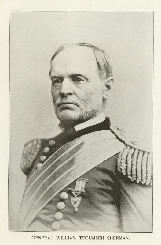 William Tecumseh Sherman将军（黑白照片） 作者 美国摄影师