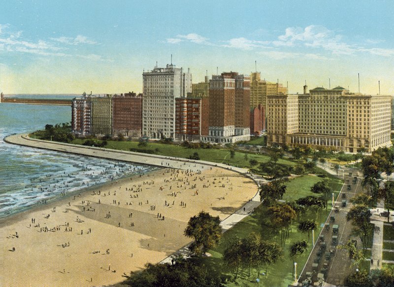 Lake Shore Drive（彩色照片） 作者 美国摄影师