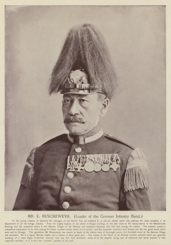 E Ruscheweyh先生，德国步兵乐队的领导人 作者 美国摄影师