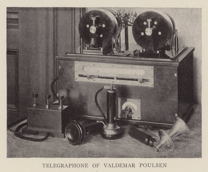 Valdemar Poulsen 的电报（黑白照片） 作者 美国摄影师