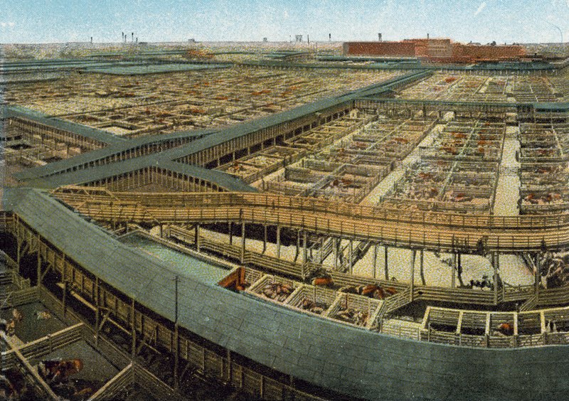 Union Stock Yards（彩色照片） 作者 美国摄影师