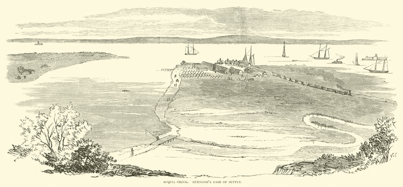 Acquia Creek，Burnsides供应基地，1862年11月 作者 美国学校