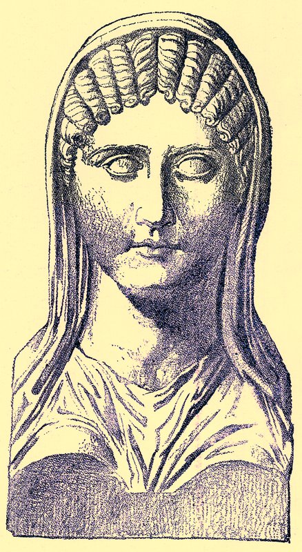 Aspasia，来自Victor Duruy的希腊历史插图，1890年出版（数字增强图像） 作者 美国学校