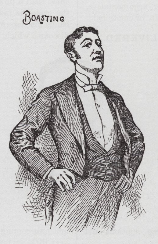 Boasting (engraving) 作者 美国学校