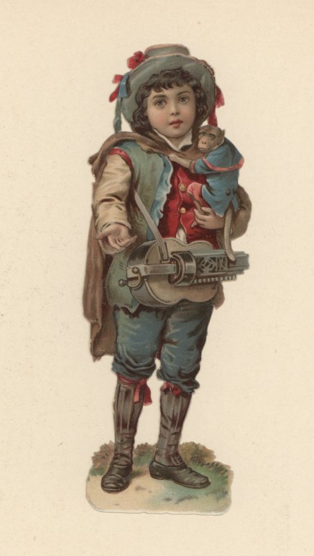 猴子的男孩(chromolitho) 作者 美国学校