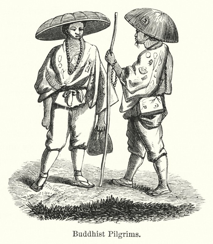 Buddhist Pilgrims (engraving) 作者 美国学校