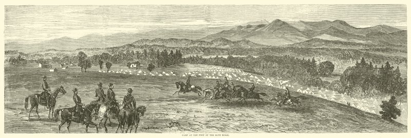 1863年10月，在蓝岭山脚下营地 作者 美国学校