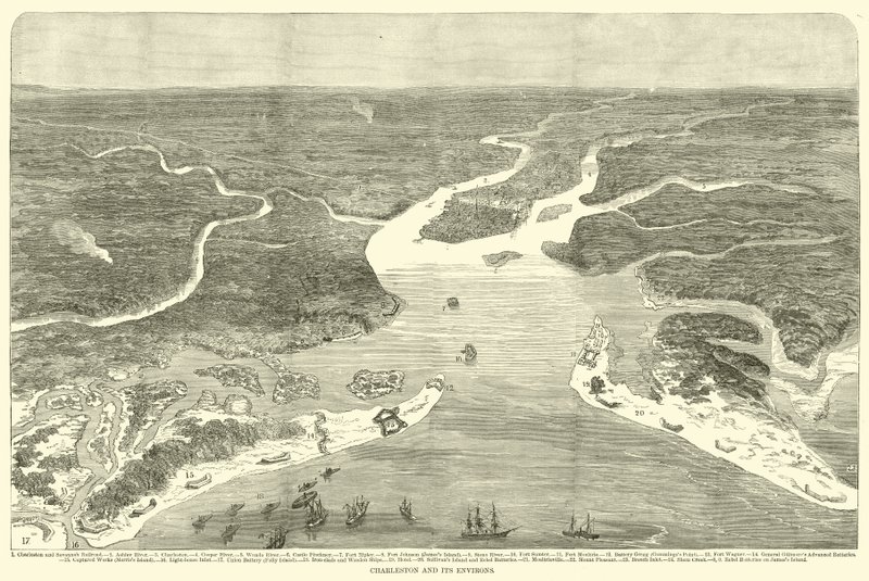 查尔斯顿及其周围地区，1863年7月 作者 美国学校