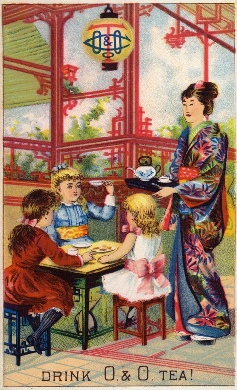 孩子们在日本的茶道 作者 美国学校