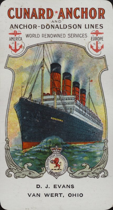 Cunard Ship  -  Aquitania 作者 美国学校