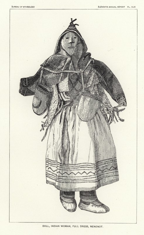 娃娃，印度女人，礼服，Nenenot 作者 美国学校