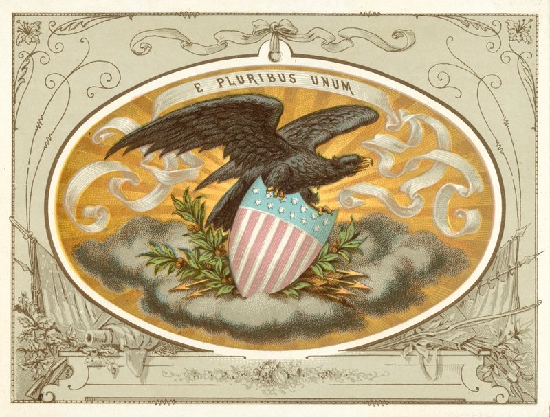E Pluribus Unum (chromolitho) 作者 美国学校