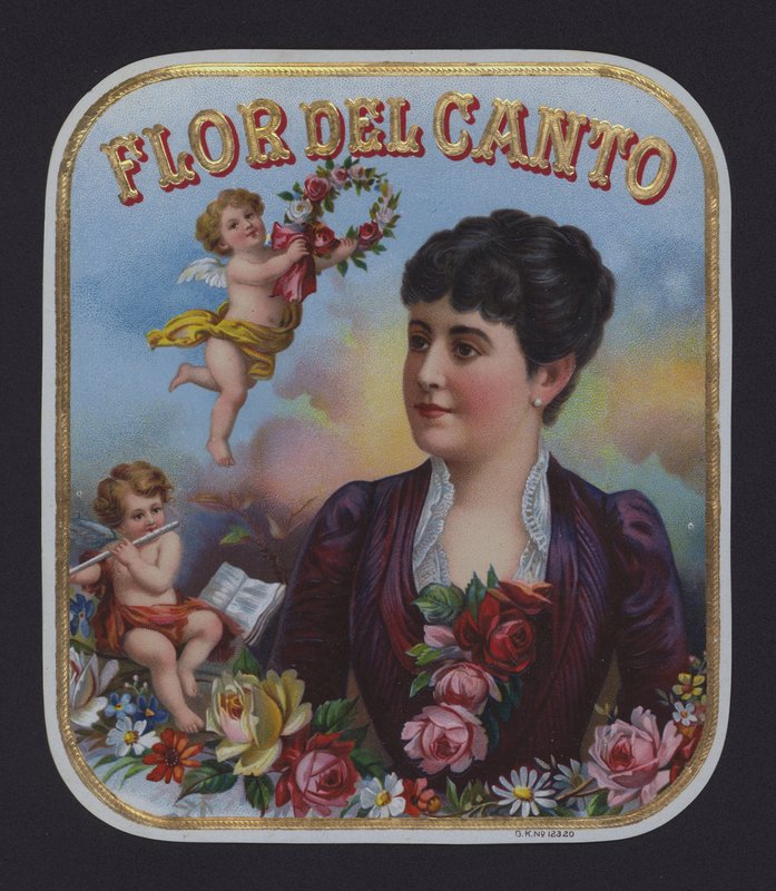 Flor del Canto，雪茄标签（色谱法） 作者 美国学校
