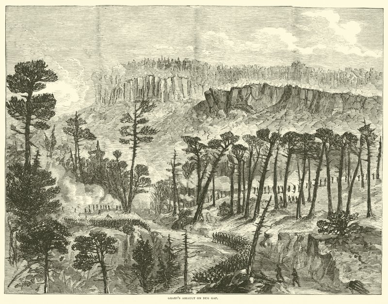 1864年5月，Gearys袭击Dug Gap 作者 美国学校
