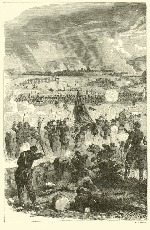 葛底斯堡，1863年7月3日，1863年7月 作者 美国学校