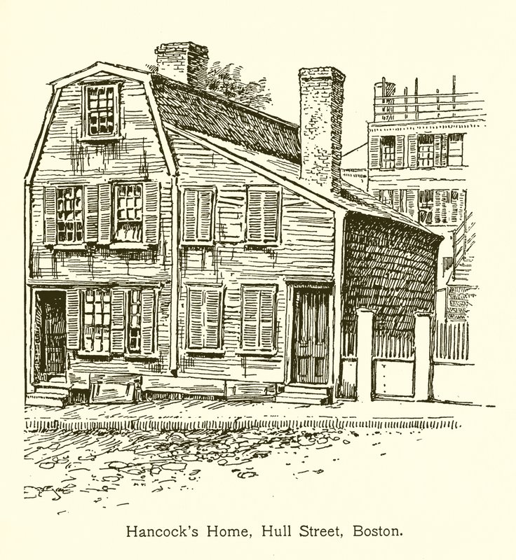 Hancocks Home，赫尔街，波士顿 作者 美国学校