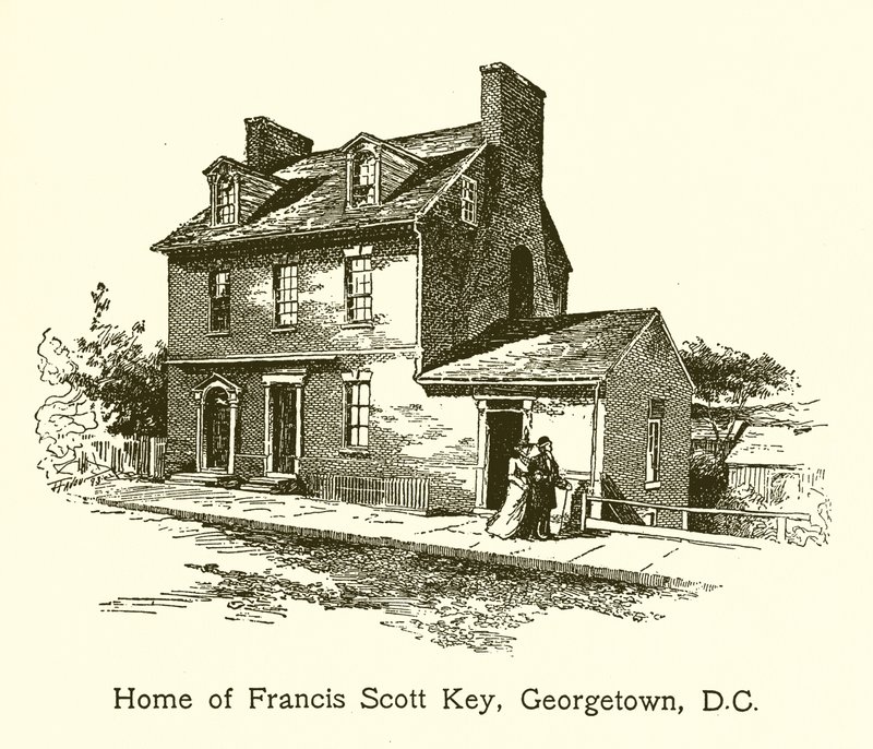 Francis Scott Key，乔治敦，DC的家 作者 美国学校