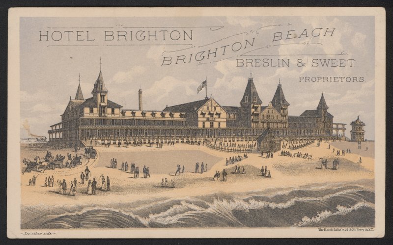 Hotel Trade Card (coloured engraving) 作者 美国学校