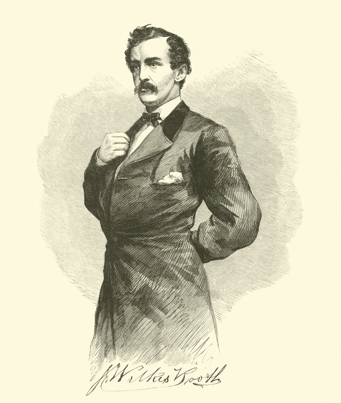 J Wilkes Booth，1865年4月 作者 美国学校