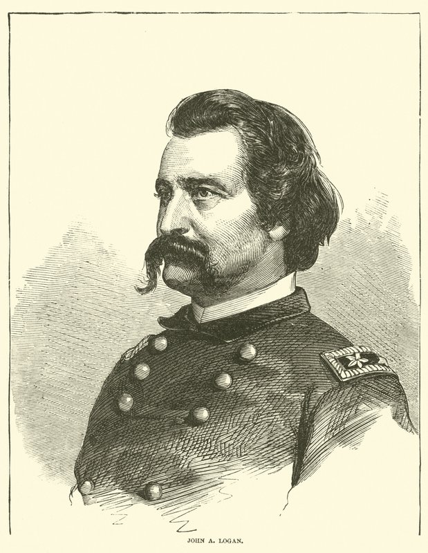 John A Logan，1863年5月 作者 美国学校