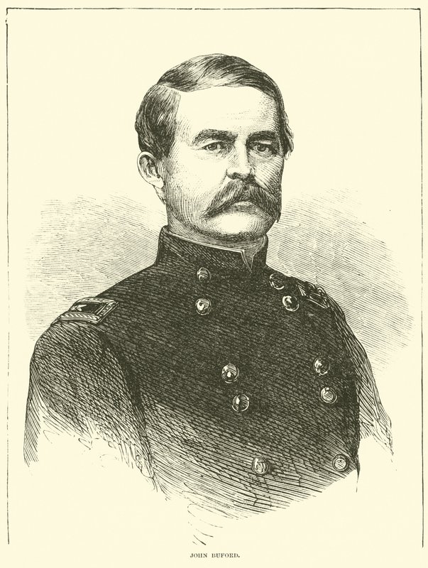 John Buford，1863年7月 作者 美国学校