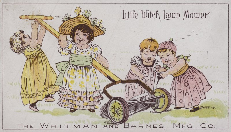 小巫婆割草机（chromolitho） 作者 美国学校