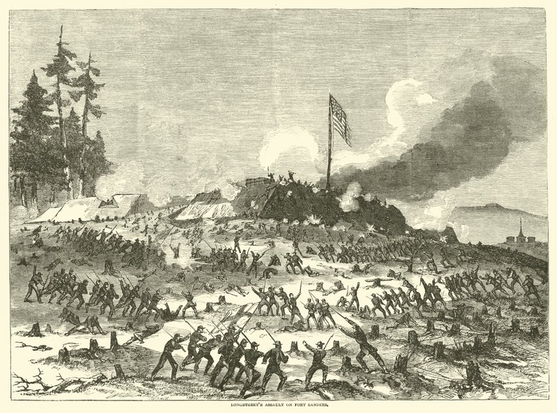 1863年11月，Longstreets袭击了桑德斯堡 作者 美国学校