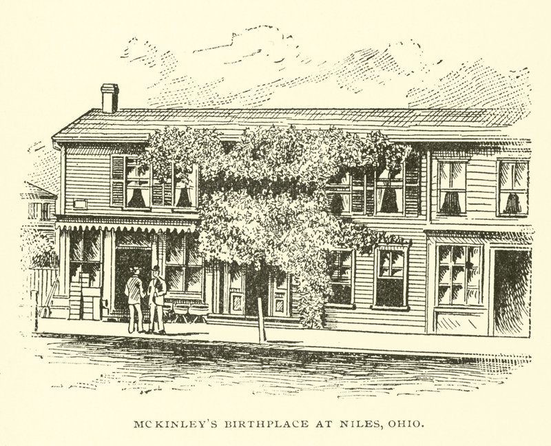 McKinleys出生地在俄亥俄州奈尔斯 作者 美国学校