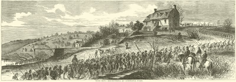 Mine Run，1863年11月在Germania Ford重新穿越 作者 美国学校