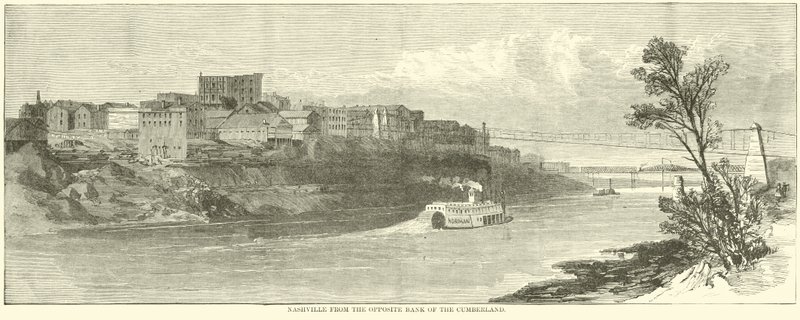 纳什维尔来自坎伯兰对岸，1864年12月 作者 美国学校