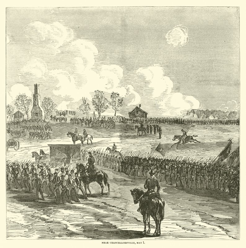 靠近Chancellorsville，1863年5月1日 作者 美国学校