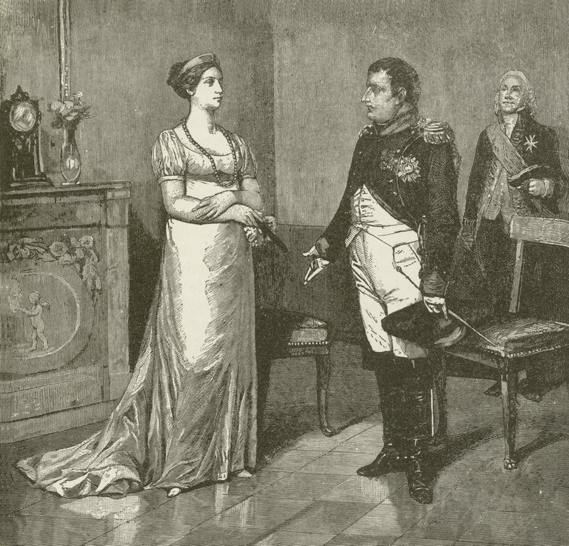 Nepoleon向Josephine宣布她的离婚 作者 美国学校