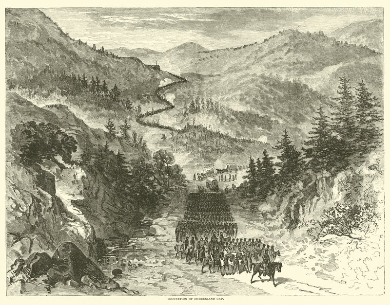 占领坎伯兰峡谷，1863年9月 作者 美国学校