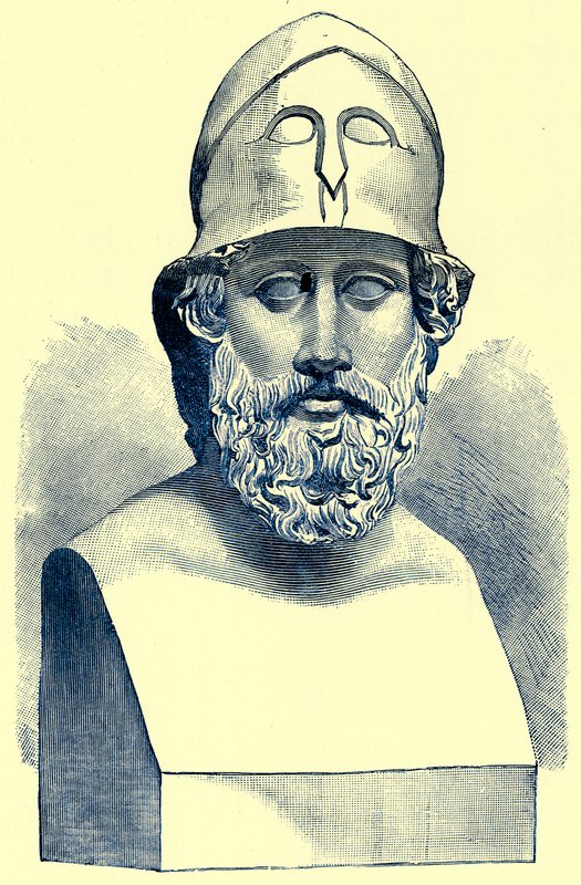 Perikles，来自Victor Duruy的希腊历史插图，1890年出版（数字增强图像） 作者 美国学校