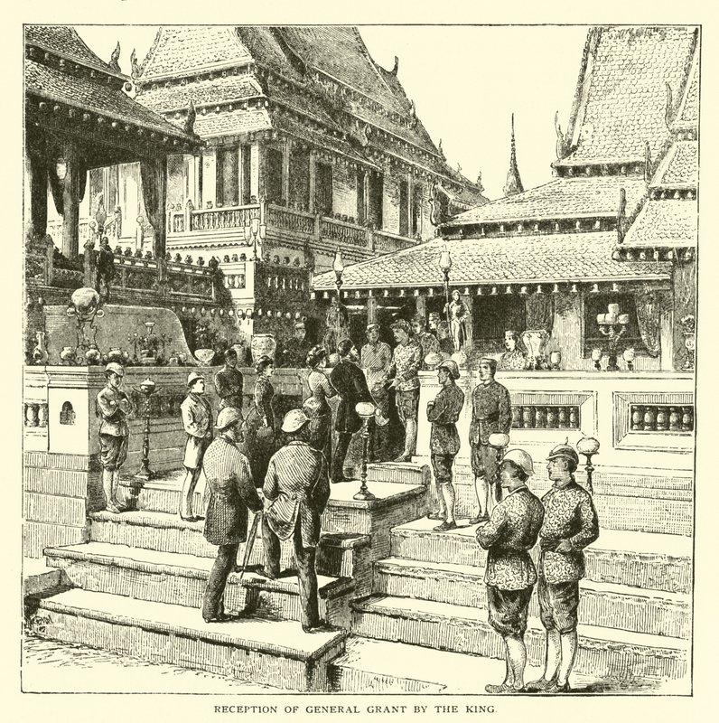 国王接待格兰特将军 作者 美国学校