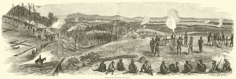 1864年5月，在Resaca附近摧毁铁路 作者 美国学校