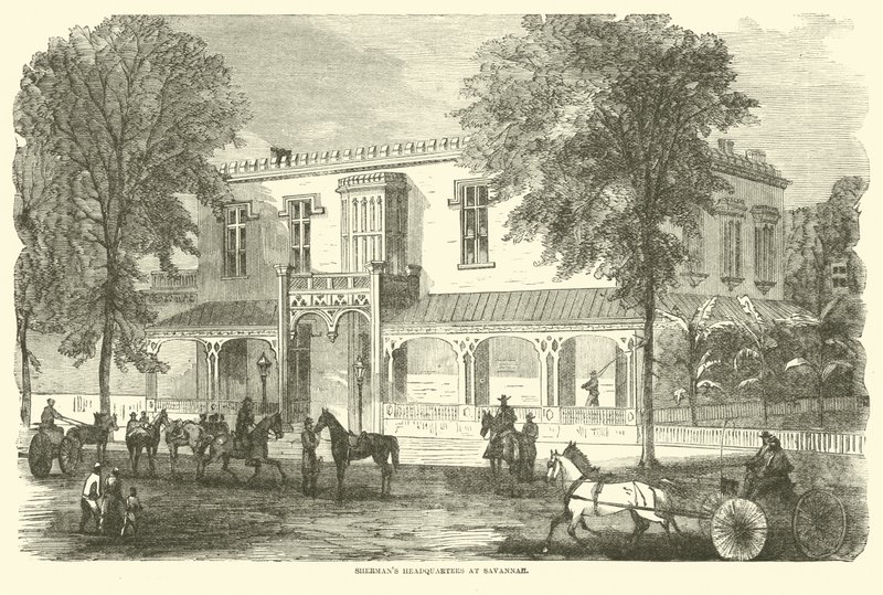 1864年12月，萨凡纳的谢尔曼总部 作者 美国学校